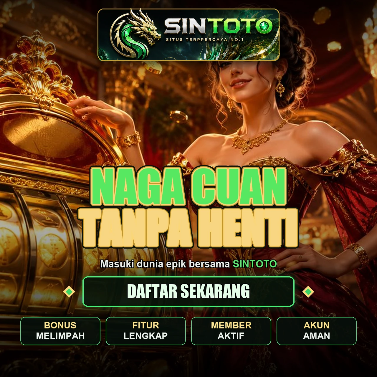 Banner SINTOTO situs slot gacor populer dengan koleksi game baru yang selalu diperbarui